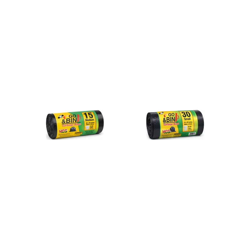 Sun-Brite GO & BIN Garbage Bags by Sun-Brite
