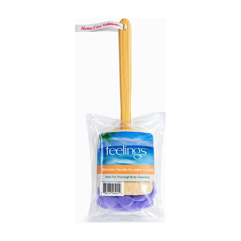 Sun-Brite Loofah Bath Flower Wooden Handle by Sun-Brite