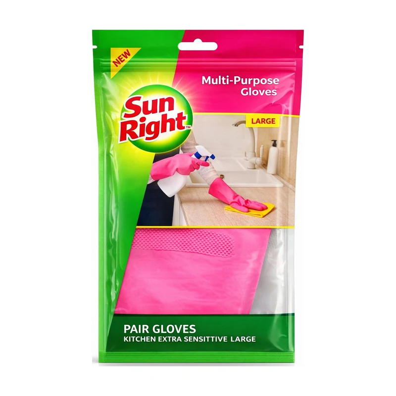 Sun-Brite Kitchen Gloves Pink Large by Sun-Brite